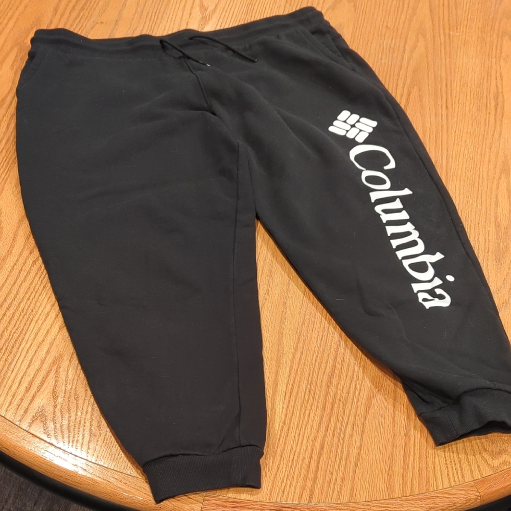 Columbia Black Joggers with Logo